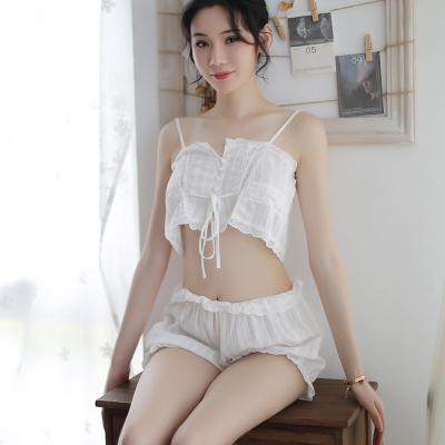 China Lingerie factory wholesale hot sexy nylon/cotton straps wrap chest pajamas pajamas fit sexy women's panties suitable for sweet girls for sale