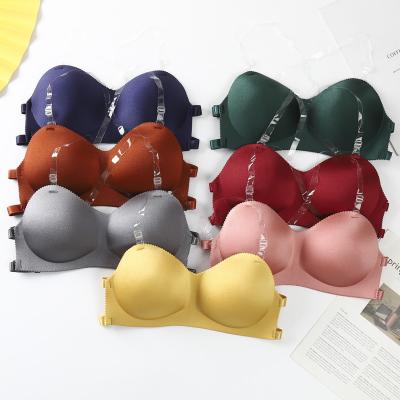 China China factory wholesale sexy antibacterial underwear beauty back ladies sexy strapless invisible bra with transparent straps for sale