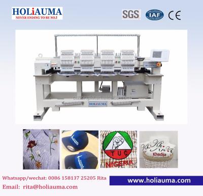 China Finished clothes/bag/shoes/towel etc main embroidery machine price. Holiauma 4 Swf with servo motor and free software from panasonic for sale