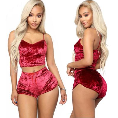 China High Quality Sleep Wear Set Adult Ladies Lace Up String Women Pajamas Sexy Sleepwear for sale