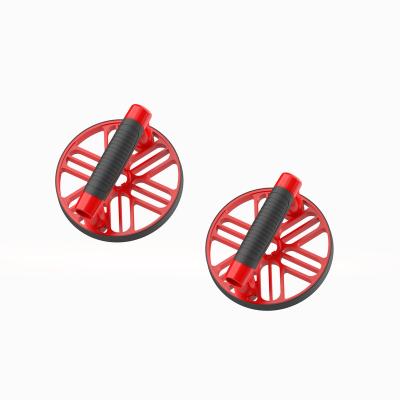 China Plastic Dip In Dumbbell Fine Quality Made In China Abdominal Muscle Exercise Wheel Pull Rope Abdominal Wheel Double-Rolled Abdominal Wheel for sale