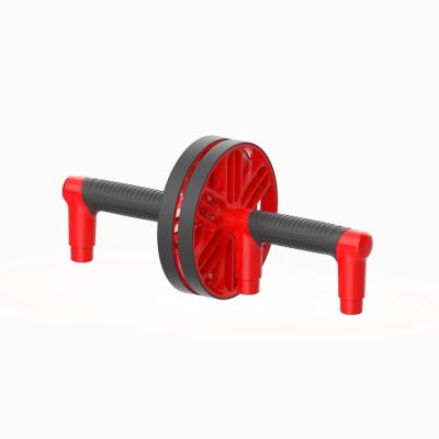 China 2021 Multi-Function Muscle Wheel Roller Dumbbell Gym Fitness Abdominal Body Men Plastic Dip Into Dumbbell 0.8KG Reddish Black for sale