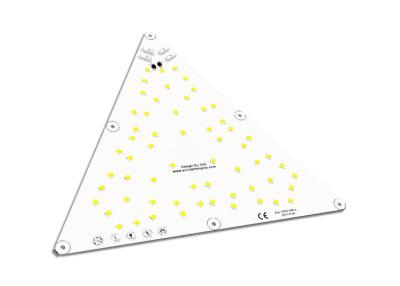 China Customized Triangular Aluminium PCB LED , 20W / 50W LED Light PCBA Board for sale