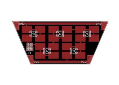 중국 테이블 사진기 점화를 위한 6각형 LED 가벼운 간단한 Pcb 배치, Pcb 디자인 및 배치 판매용