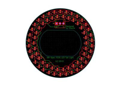 中国 80mmの直径車信号の尾ライトのための円形LED PCBのレイアウト アセンブリ 販売のため