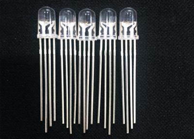 China 0.06W 5mm High Lumen Led Chip Full Color Common Cathode F5 RGB LED Diode With Round Head for sale