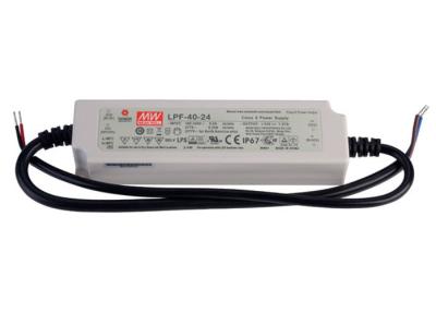 China Waterproof 40W LED Driver Power Supply With 24VDC Single Output LPF-40-24 CC+CV for sale