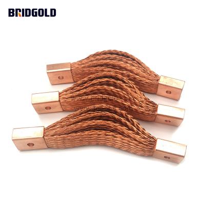 China China Hot Selling Flexible Power Braid Copper Shunt Electrical Bare Bonding Braids For Solar Panel for sale