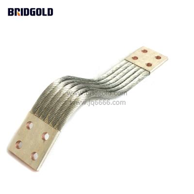 China Electrical thermal power strap with round copper braid for sale