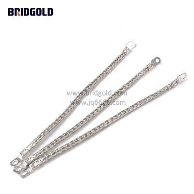 China For Ground Cable Bridgold Hot Selling Copper Stranded Connectors Copper Ground ISO14001 Ground Bonding Braid for sale