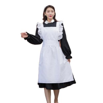 China Customized Chilling Logo Item Style Promotion Cotton Cloth Maid Custom Apron for sale