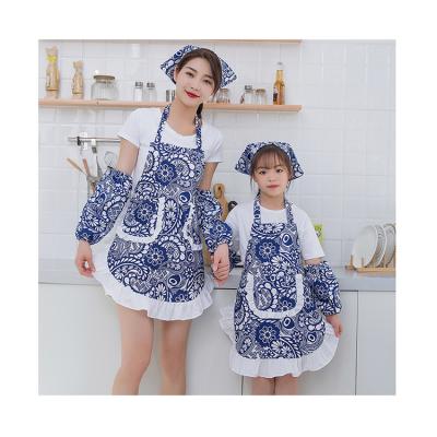 China Factory Price Durable Apron Customized Logo Adult Kitchen Chef Parent-child Apron for sale