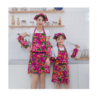 China New Sublimation Printing Children Cotton Parent-child Cooling Arrival Apron for sale