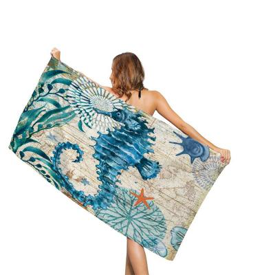 China New design comfortable viable reuse to absorb beach towel beach towel summer beach towel tassle for sale