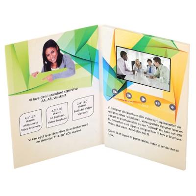 China USA promotional products video books, video greeting card, video brochure for advertising for sale