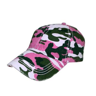 China Factory Free Sample COMMON Dad Hats Mask 6 Panel Distressed Dad Hat Cotton Women Camouflage Customized Logo Pink Hats Wholesale for sale