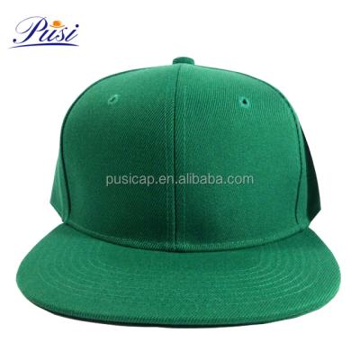 China JOINT Hot Sale Cheap Flat Peaked Hats Blanket Green Snapback Hats for sale