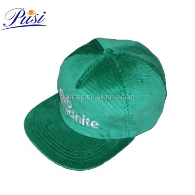 China The JOINT high quality corduroy snapback hat wholesale, embroidery custom logo unstructured snapback hats wholesale for sale