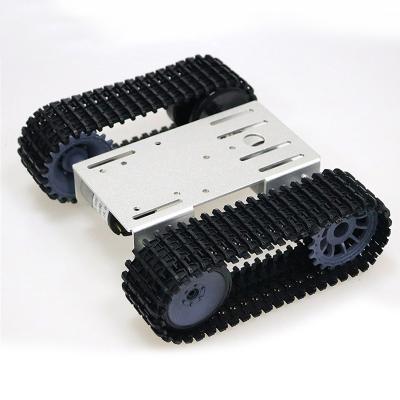 China DIY Project Robot Car Electronic Chassis Kit Tank Robot Chassis T101 Tracked Tank Chassis for sale