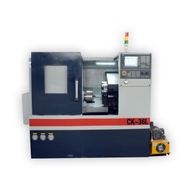 China Machinery Repairs Workshop Cheap Price Desktop CNC Boring Machine CK32L Slope Bed CNC Turn Machining Features for sale