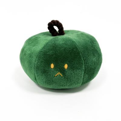 China Wholesale High Quality Viable Series Animal Pumpkin Dog Squeaky Toy Plush Pet Dog Squeaky Toy for sale