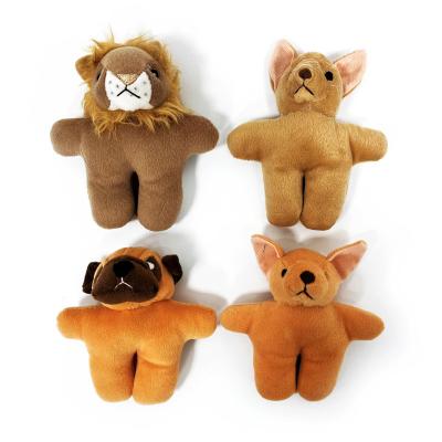 China Viable Interactive Dog Toy Aggressive Chewer Squeaky Chew Animals Bite Resistant Stuffed Dog Stuff Plush Activity Toys For Pet for sale