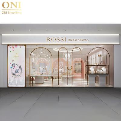 China Durable Customized Luxury Mall Jewelry Display Counter Kiosk Furniture for sale