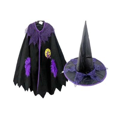 China Festival Party Stage Performance Comfortable High Quality Props Cape Hat Halloween Set for sale