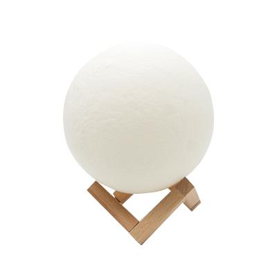 China Modern 8-24cm LED Night Light 3D Printing Moon Lamp White Dimmable, Warm and Cool Touch Control for sale