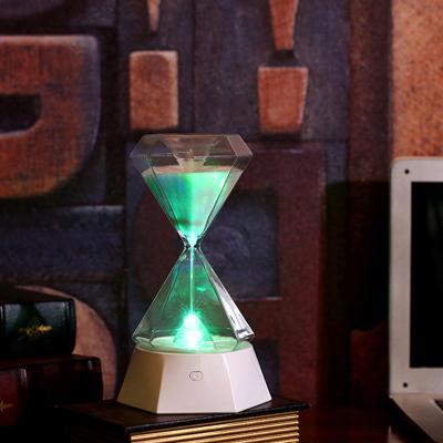 China 2021 New Modern 15 Minutes Countdown Timer Light Dimming Bedside Hourglass Night Light Hot Selling for sale