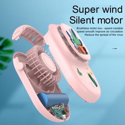 China Hotel New Design Mini Size Neck Cooler USB Fan Hanging Fan For Kids for sale