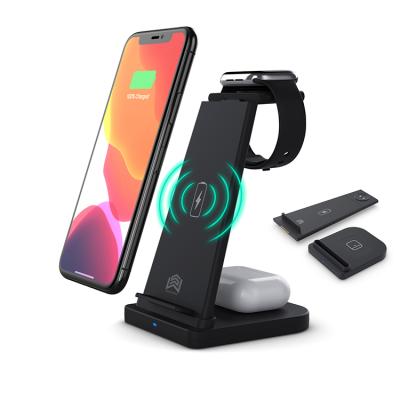 China 2021 Mobile Phone Amazon Best-selling 3 in 1 Wireless Charger Charging Dock Stations Charger Radio for sale