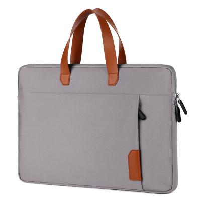 China Candy Color Waterproof Oxford Waterproof Briefcase 13 Inch Laptop Business Travel Computer Handbag Short Sleeve Laptop Bag for sale