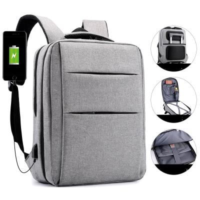 China With USB Private Label Business Conference Wholesale Backpack With USB Multi Left Compartment Factory Supply Direct Filling Laptop Bag for sale