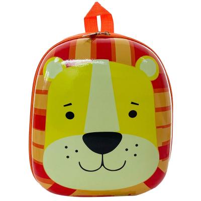 China Cheap Selling PVC Shell 3 D Cartoon Design Kindergarten School Kids Backpack Hot Stock Waterproof Primary Hard Plush Bag for sale