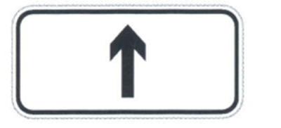 China Low Cost Rectangular Shaped Sign Outdoor Direction Sign White and Black Traffic Plate On Sale for sale