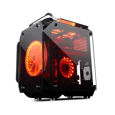 China With Fan ATX Case Tempered Glass RGB Small Gaming Computer PC Case for sale