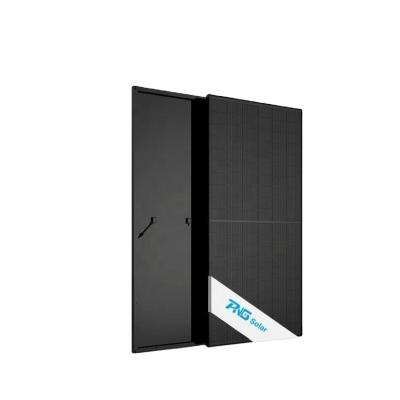 China Commercial Hot Sales PNG Solar Panel 365w 370w 375w 380w full black mono perc Solar Panel  for solar system for sale