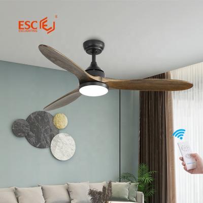 China With 52 Inch 220v Ceiling Fan China Modern Black Vietnam Ceiling Fan Decoration Light Home Lighting Smart Wood Ceiling Fan With Light for sale