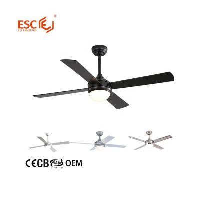 China With Light Home Silent Ceiling Fan Led 48 Inch Lightweight Remote Control 52 Inch Graphite Ceiling Fans For Home Ceiling for sale