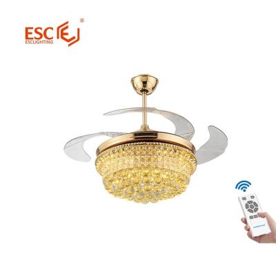 China Modern fancy decoration full copper motor dc bldc ceiling fans with remote control led lights for sale