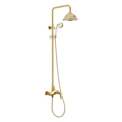 China With Hot Selling Classic Brass Body Slide Bar Water Saving Rain Shower Faucet for sale