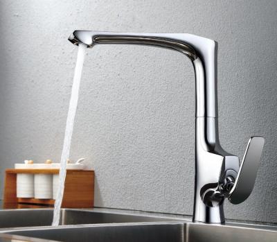 China Sense Faucets Chrome Plated Brass Hot And Cold Water Kitchen Faucet Sanitary Ware for sale