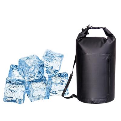 China OEM Logo 15L Custom Portable Waterproof Small Cooler Dry Bag Waterproof Insulated Soft Backpack For Outdoor Traveling for sale