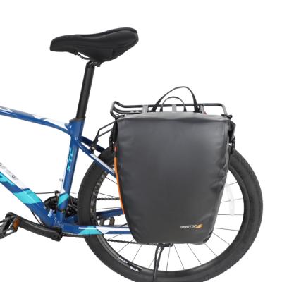 China Manufacturer Logo 25L Outdoor Sports Mountain Bicycle Waterproof Rear Rack Bag Waterproof Bike Pannier Bag For Travel for sale