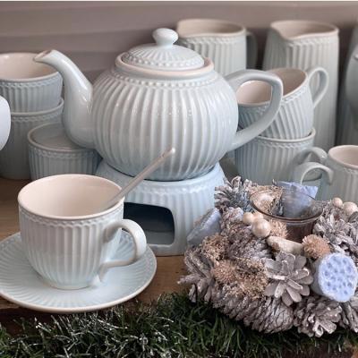 China Viable Modern Teaware Afternoon Style Coffee Ceramic Tea Set With Teapot for sale