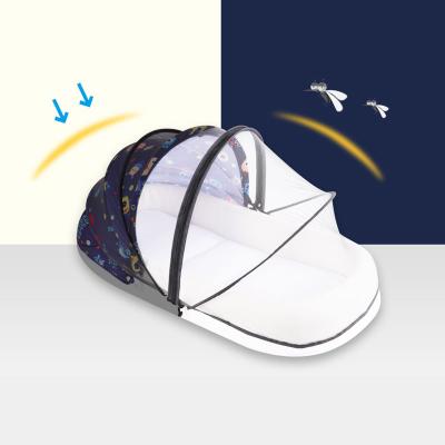 China Foldable Baby Tent Toddlers Hutch Bed Cartoon Baby Portable Crib with Mosquito Net for sale