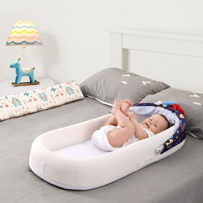 China Baby Cribs Cartoon Baby Cribs Wholesale Price Cozy Wholesale Cot Safety Foldable Baby Hutch for sale