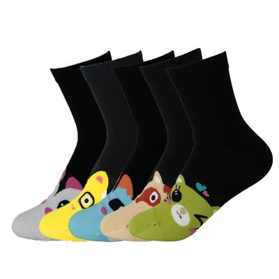 China High Quality Custom Made Antibacterial Mens Dress Socks Geometric Happy Fun Color Bump Unisex Dress Socks Cotton for sale