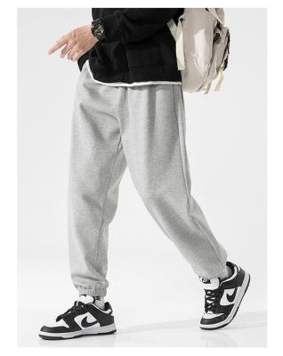 China Wholesale Custom White Terry Cotton Loose Baggy Heavyweight Straight Mens Sweatpants Thick Oversized French Joggers Pants Breathable for sale